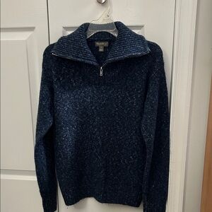 Style & Co. Navy Zip-Up Sweater